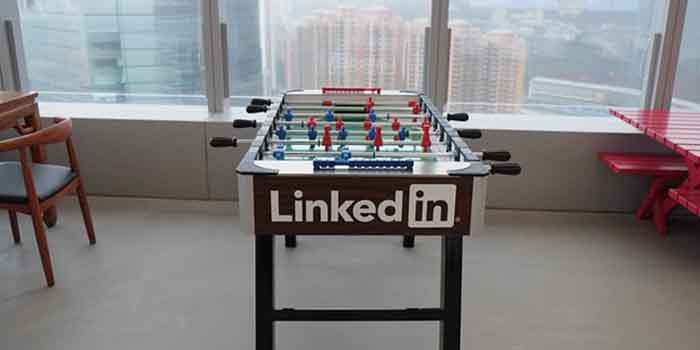 LinkedIn in a table